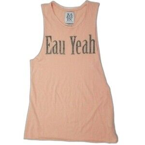 Zoe Karssen Eau Yeah muscle tank tee XS pink peach